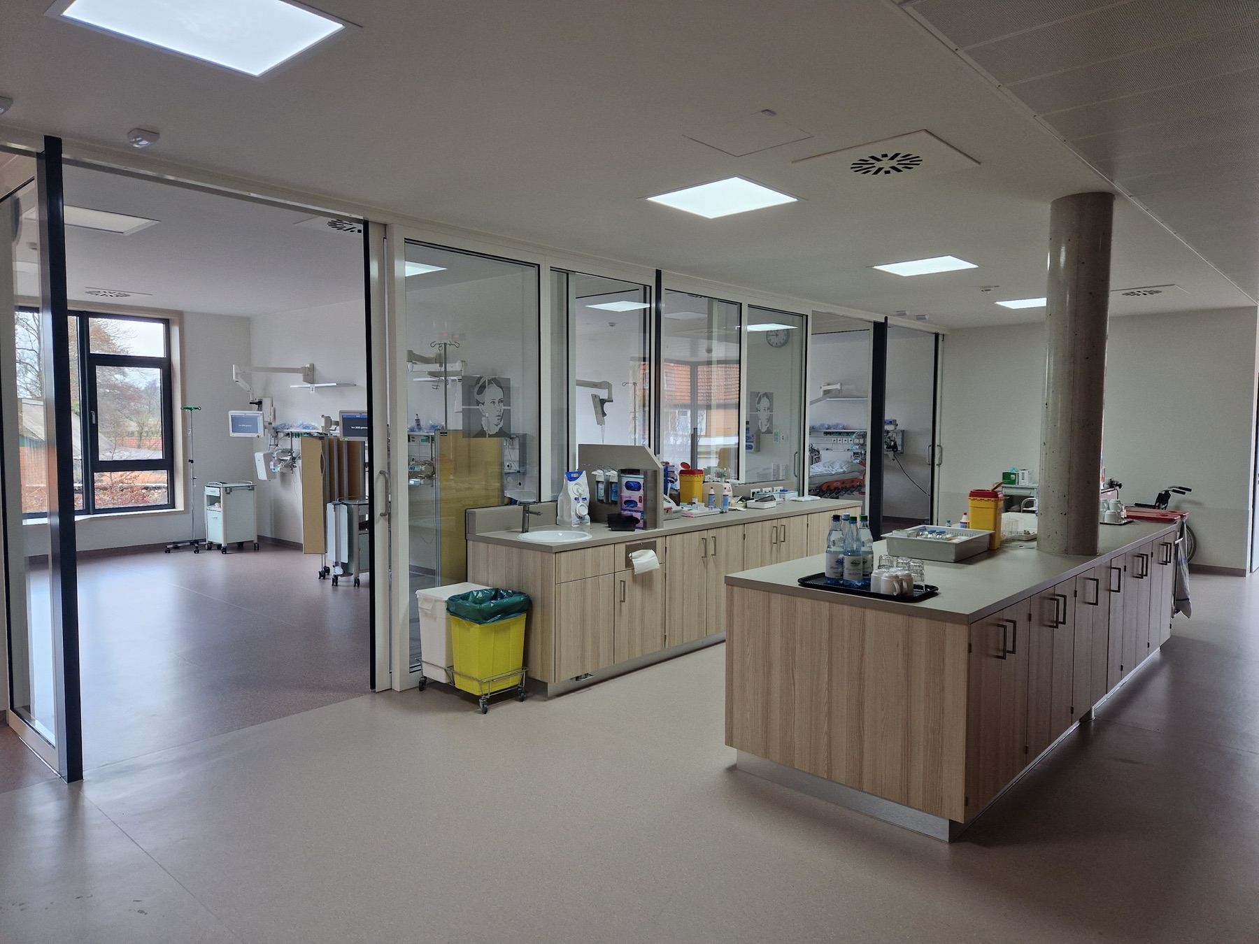 Modern clinical care area at STENUM Hospital