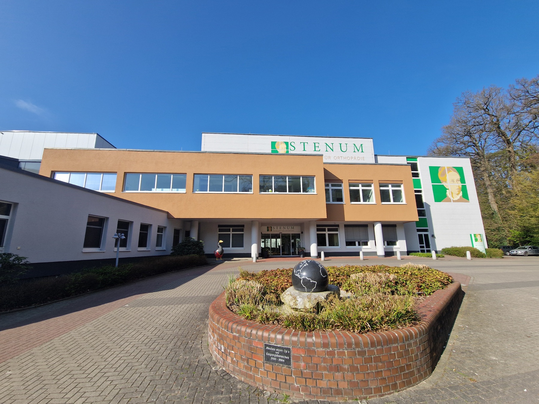 Exterior of STENUM Hospital for Orthopedic Surgery in Germany